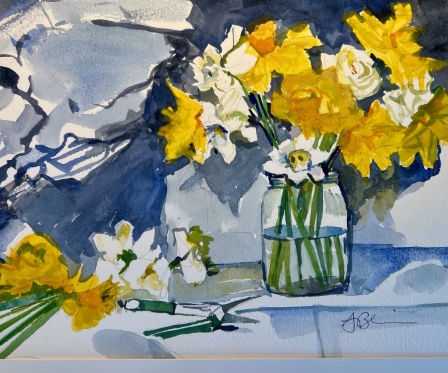 Arranging Daffodils